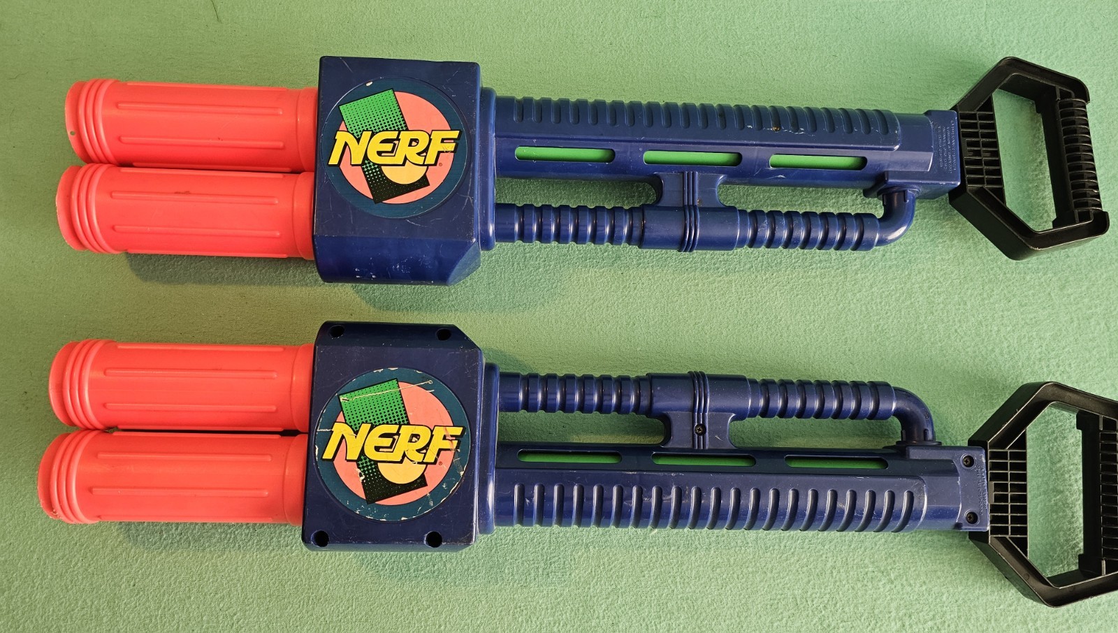 Vintage 1991 Kenner Nerf Master Blaster Ball Gun Lot Of 2