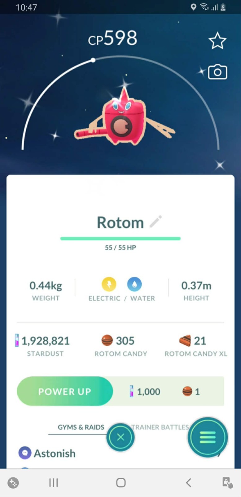 Shiny Rotom Wash, registered or ultra friends, Pokémon Go✨