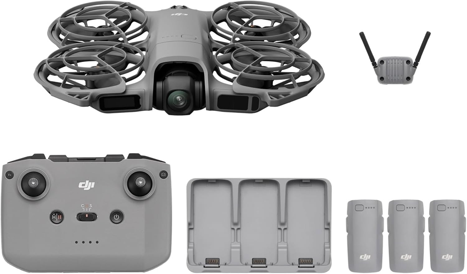 DJI Neo 2 Fly More Combo 4K Drone,RC-N3 Remote Controller,Palm Takeoff,3 Battery