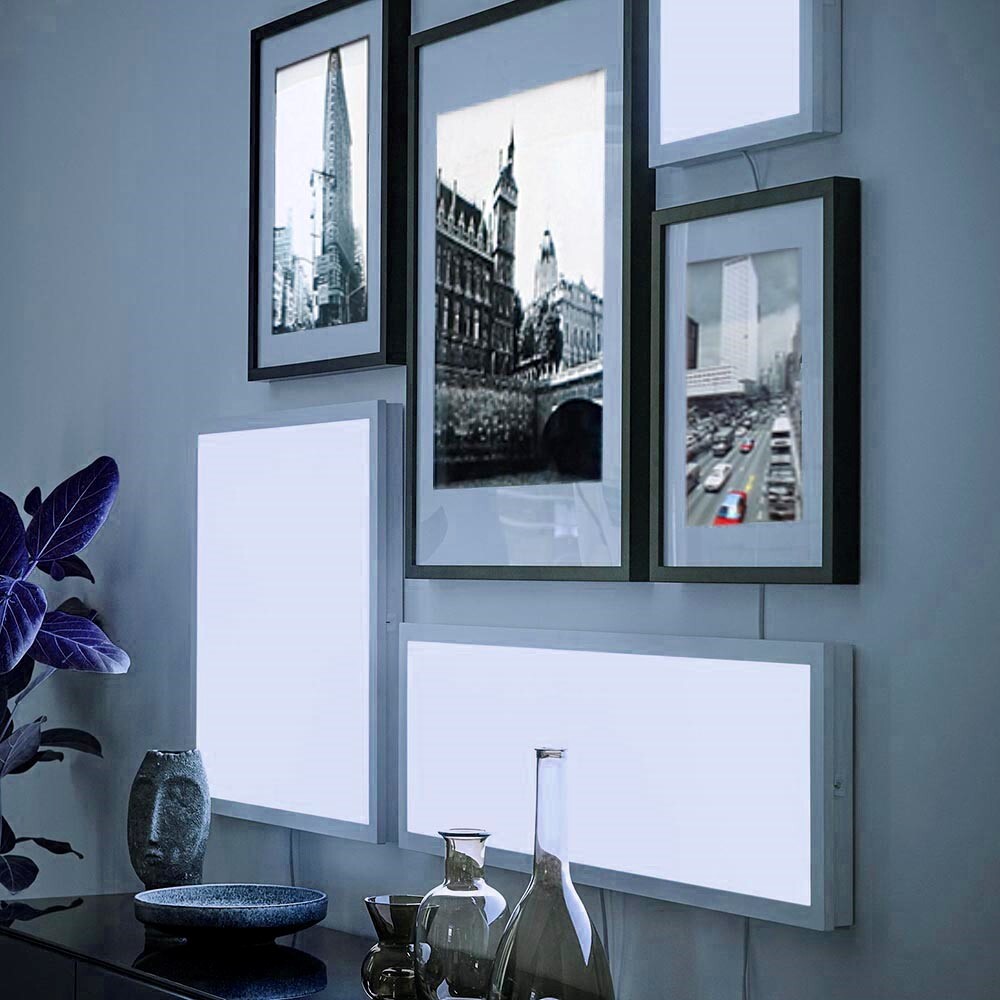 2 PK 2x2 LED Flat Panel Light Remote Control 3000k-5000k Dimmable Office Troffer