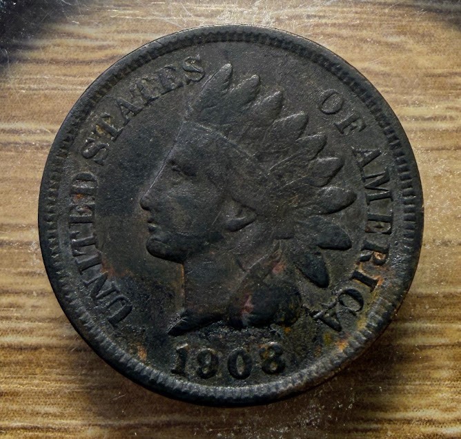 1908 Indian Head Cent - Actual Coin Shown - Free Shipping & Tracking INV#4