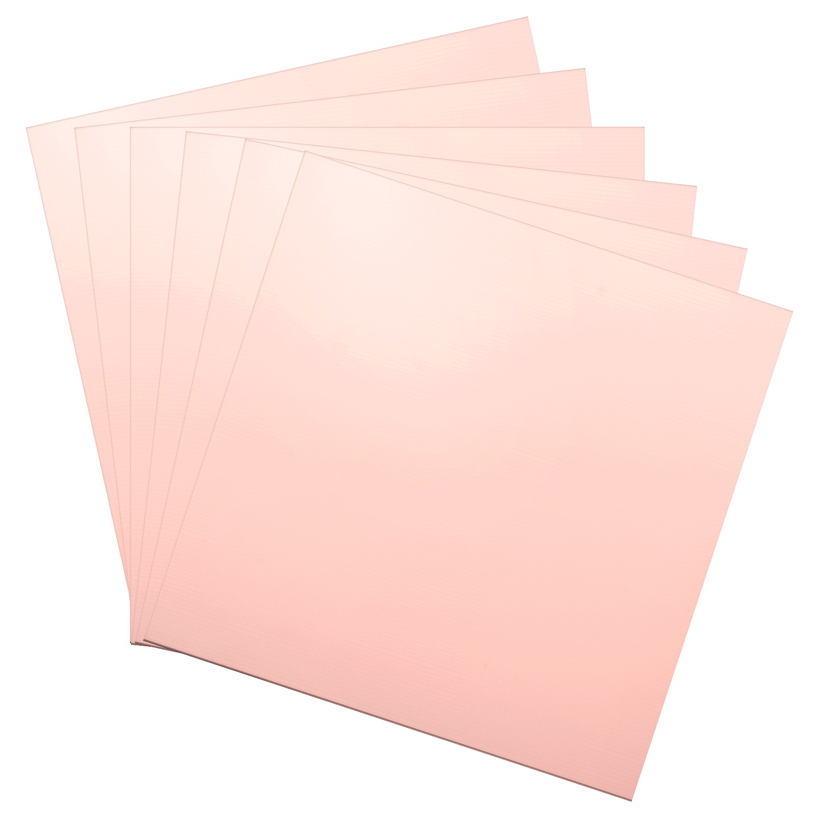 6Pcs Single Sided Copper Clad PCB Boards, FR-4 Fiberglass, 100 x 100 x 1.5mm