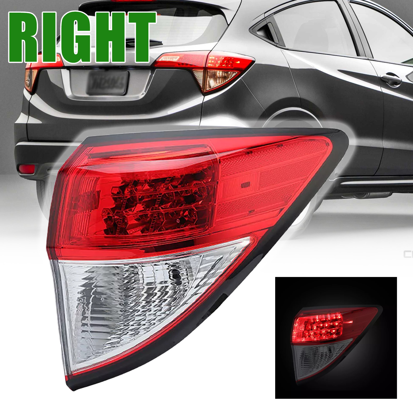 Passenger Right Tail Light For 2016-2018 Honda HR-V HRV LED Rear Light HO2805109