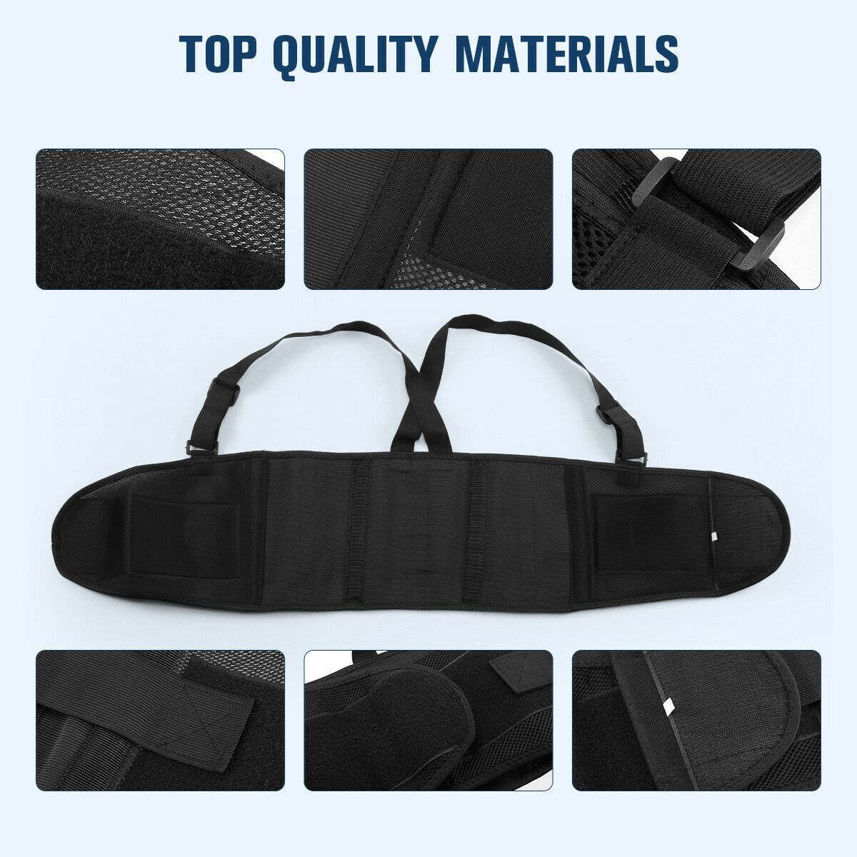 2 Packs Weight Lift Lumbar Lower Back Waist Support Belt Brace Suspender Work