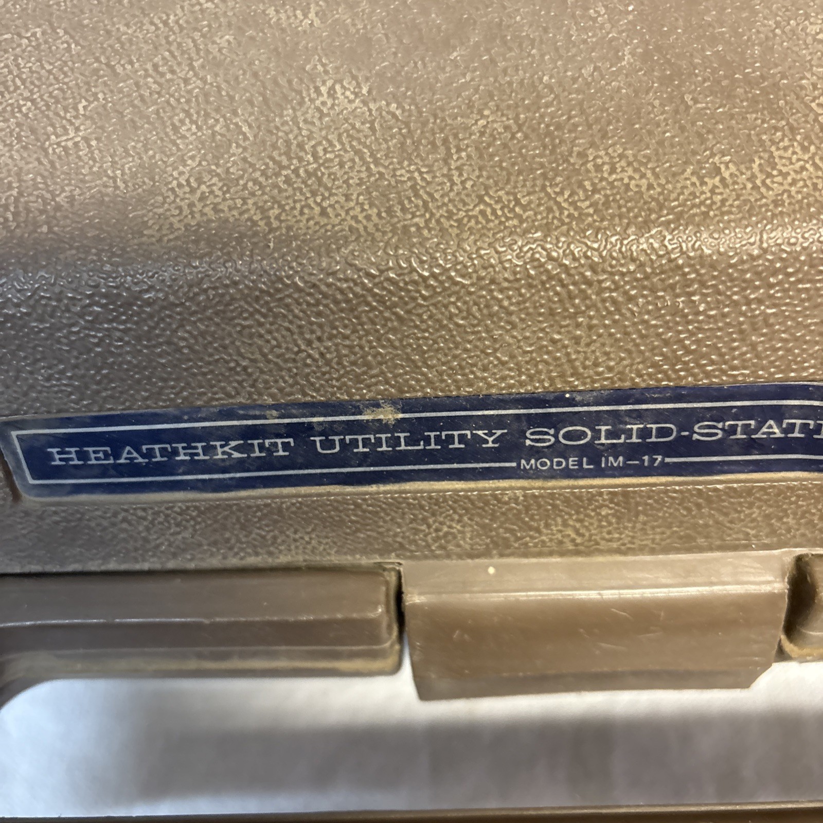 Vintage Heathkit Utility Solid State Voltmeter Model IM-17 in Hard Case