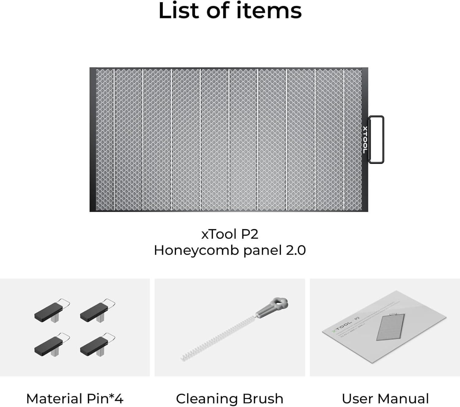 P2 Honeycomb Working Panel 2.0, Suitable for P2, P2S Laser Engraver