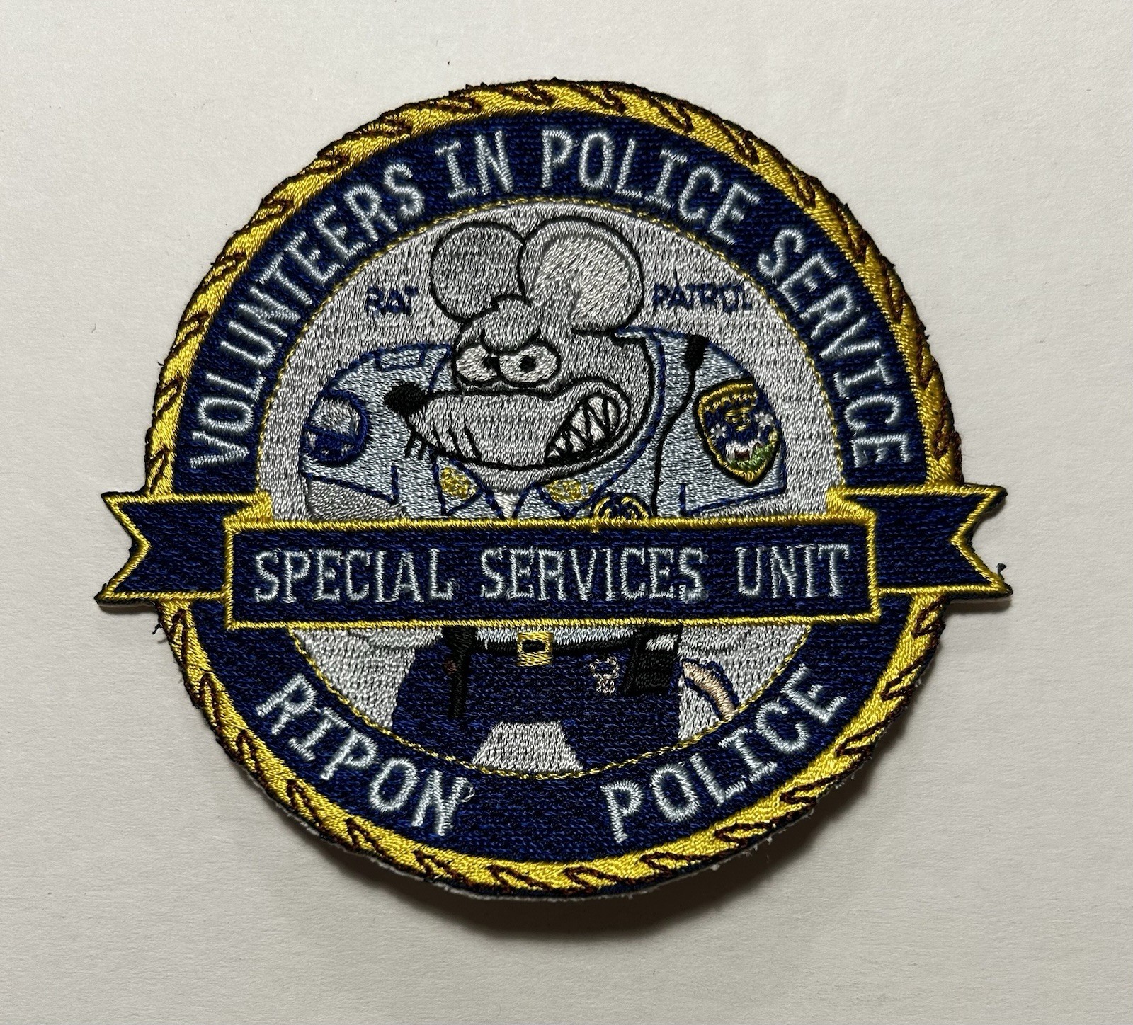 CALIFORNIA RIPON VOLUNTEERS IN POLICE SERVICE RAT PATROL SPECIAL SVC UNIT #PDD16