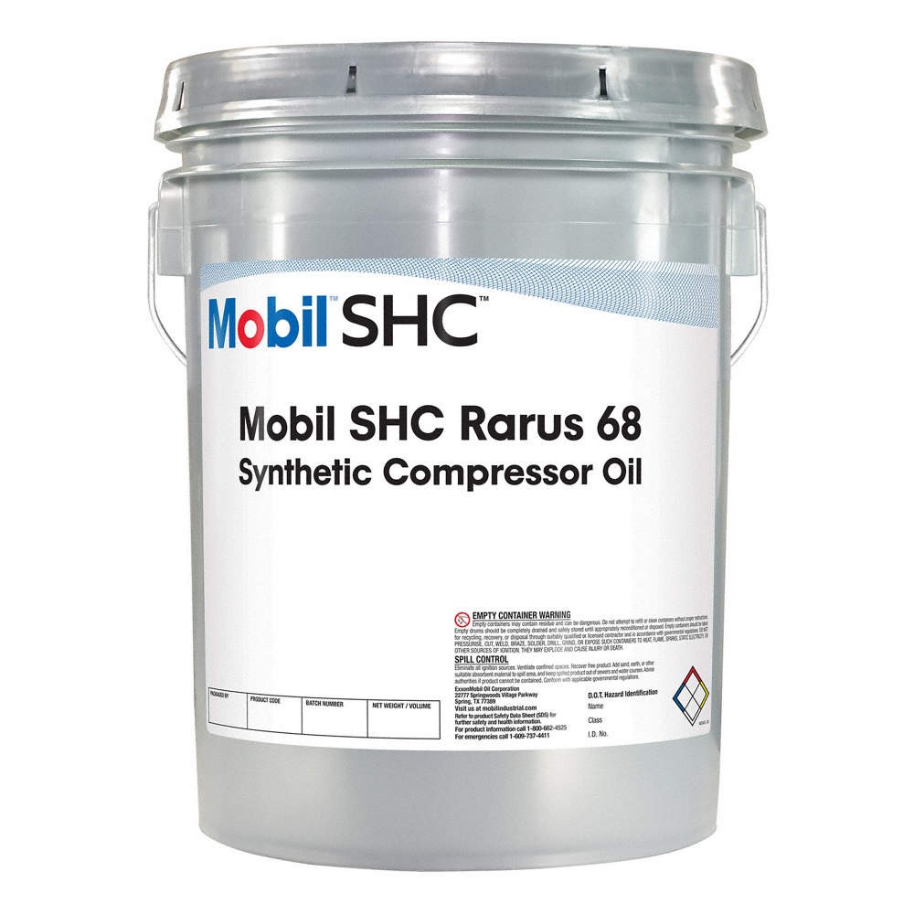 MOBIL 122000 Compressor Oil, 5gal, Pail, 20SAE Grade 49JM32