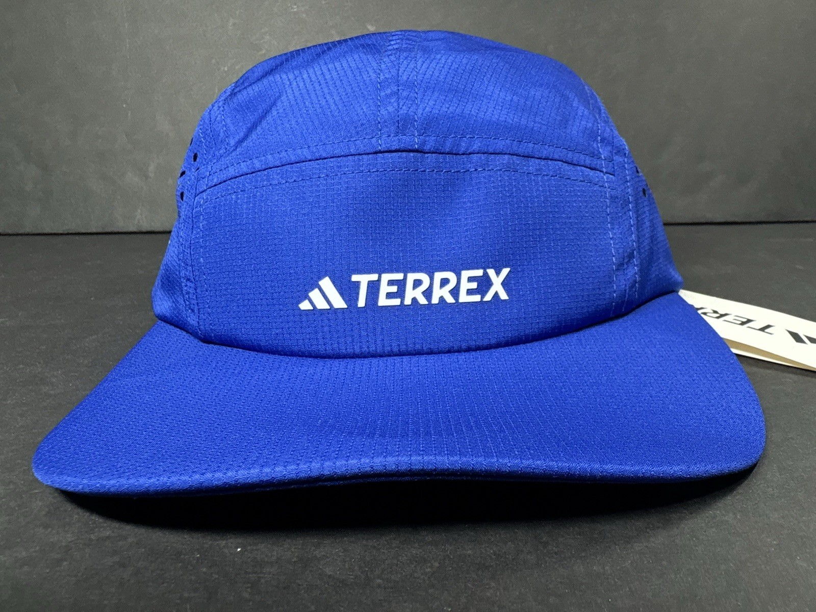 Adidas Terrex Climacool 5 Panel Strapback Hat Cap Sol Solid Blue OSFA NWT JD3413