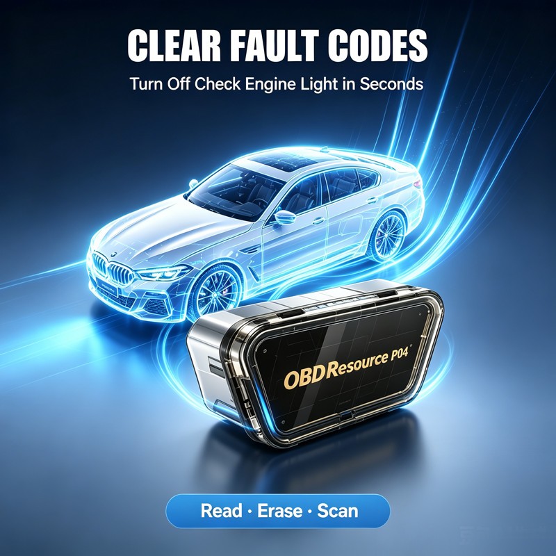 Engine Code Clear Check Light Turn-Off OBD2 Erase Codes Tool for Chrysler Model