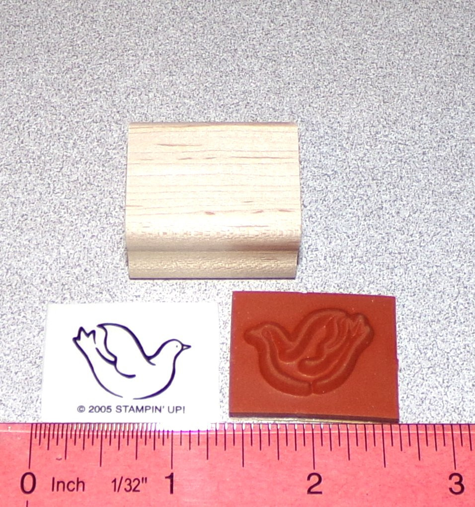 Dove Christmas Bird Dove Wedding Dove Rubber Stamp Single Stampin Up Merry Minis