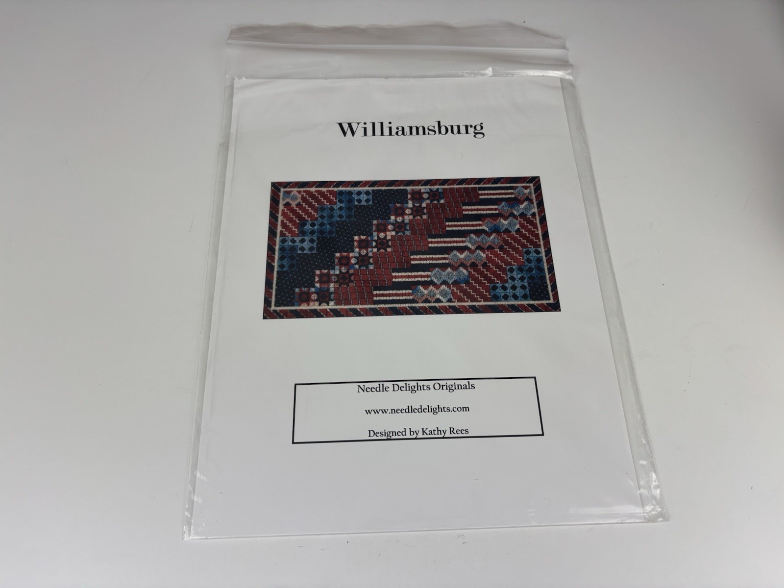 Needle Delights Originals Williamsburg Needlepoint Pattern 1S