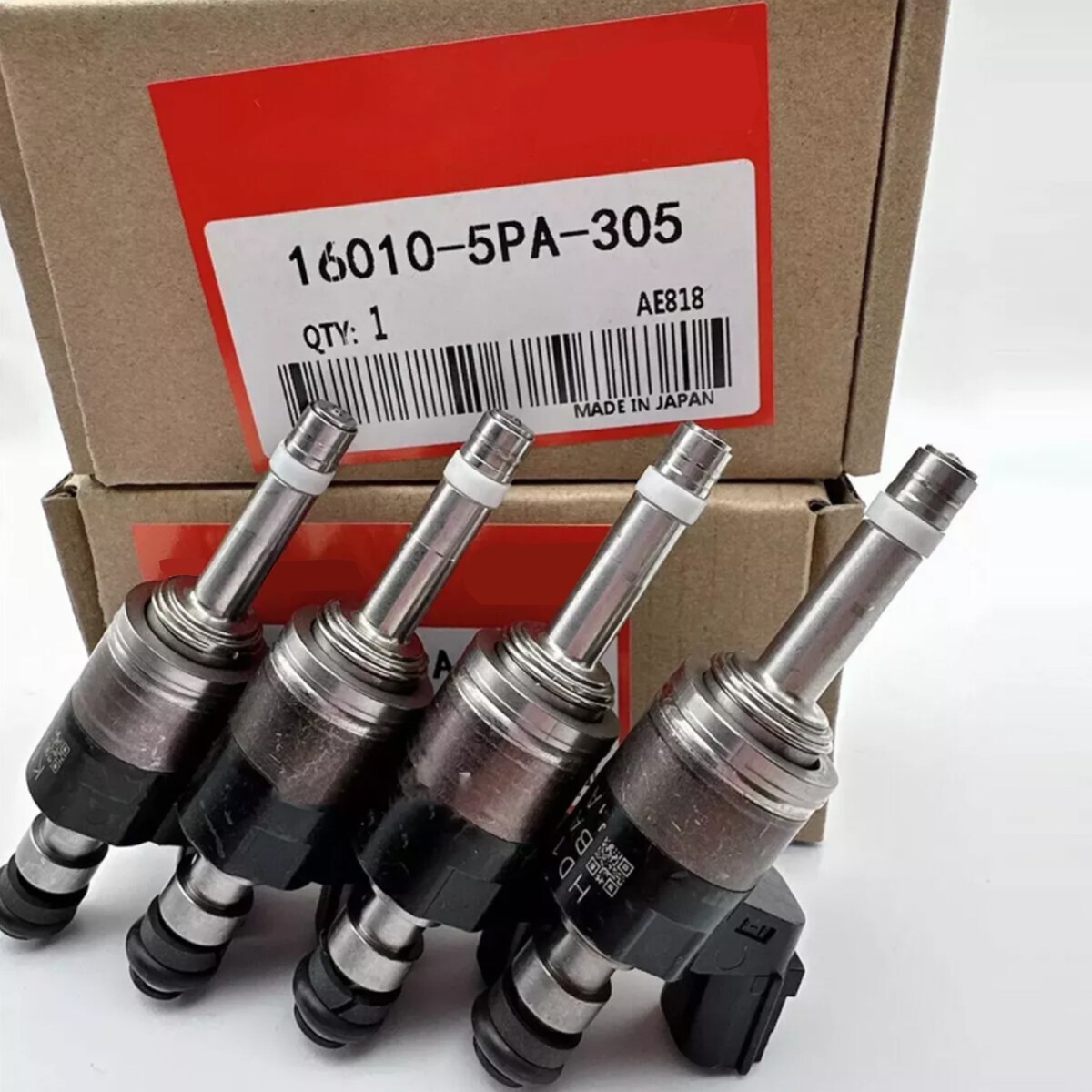 4PCS GENUINE OEM FUEL INJECTORS 16010-5PA-305 FOR ACCORD CR-V CIVIC 1.5L TURBO