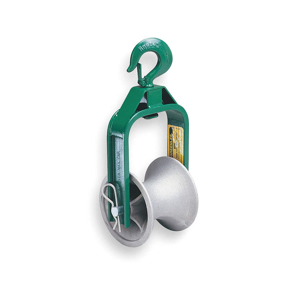 GREENLEE 651 Cable Puller Sheave, 4000lb Max 2NYG9