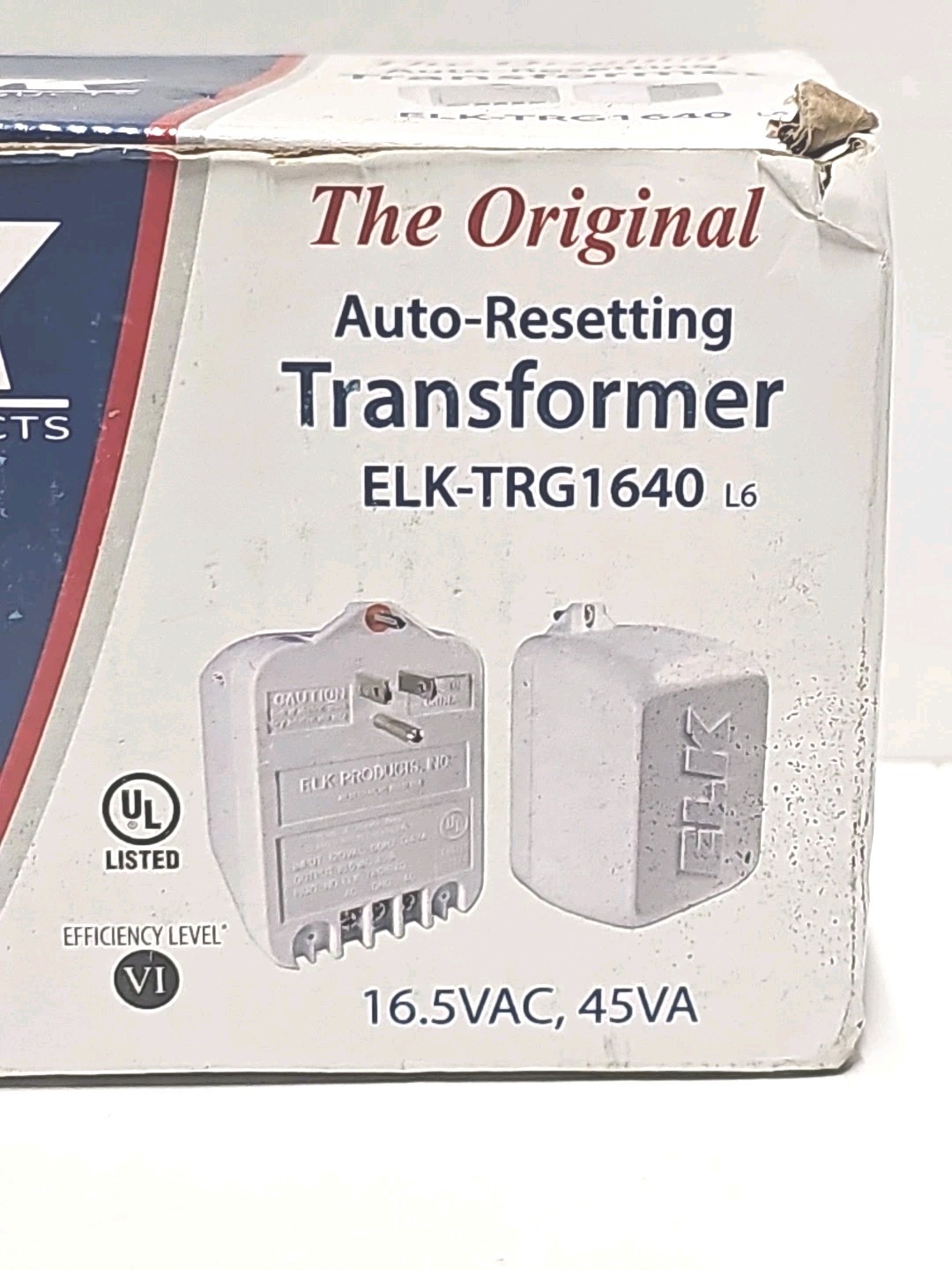 ELK Products Auto Resetting Transformer ELK-TRG1640 120VAC 60Hz 16.5VAC 45VA