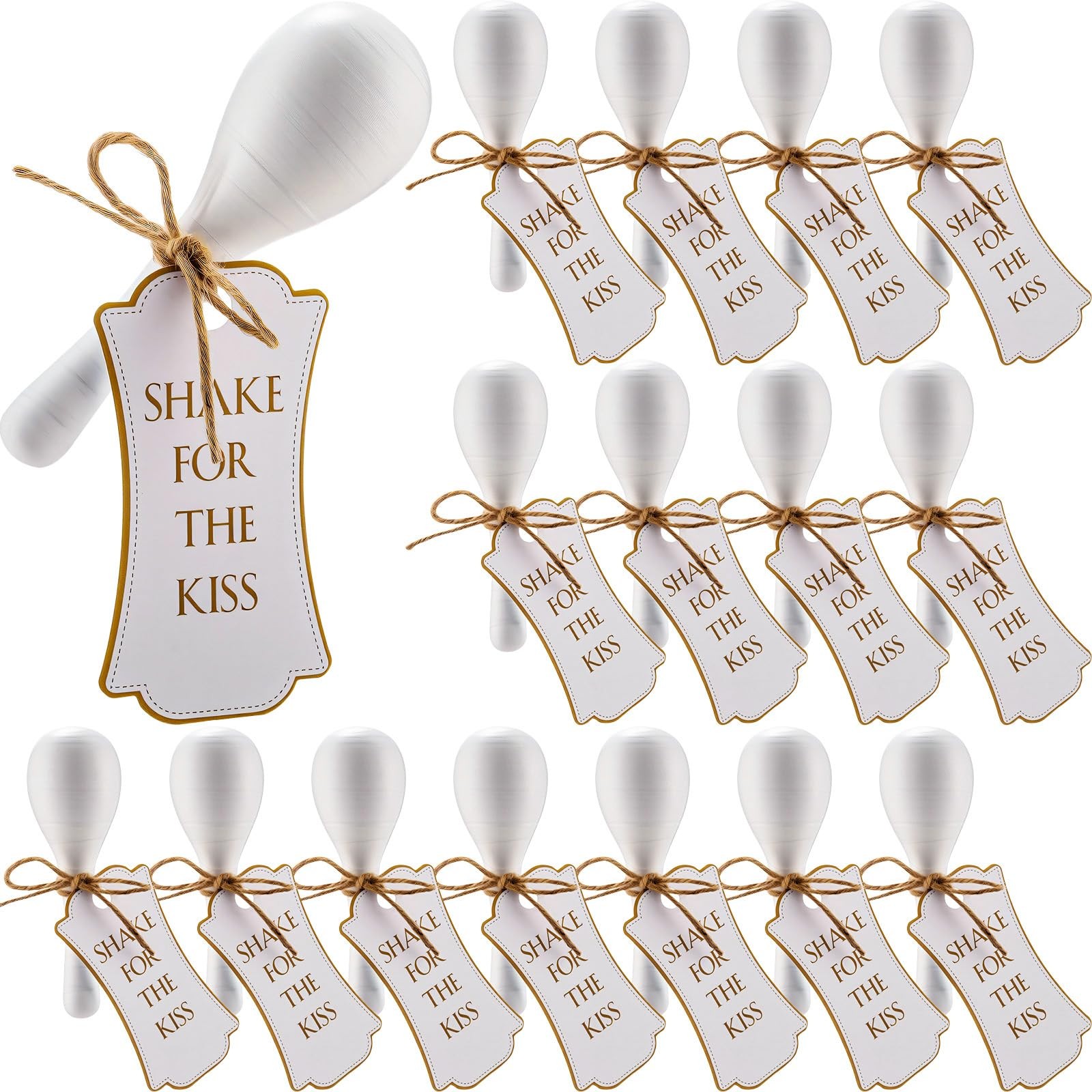 16 Pcs Mini Wooden Maracas for Wedding Wooden Maracas Bulk Maracas with Gift ...