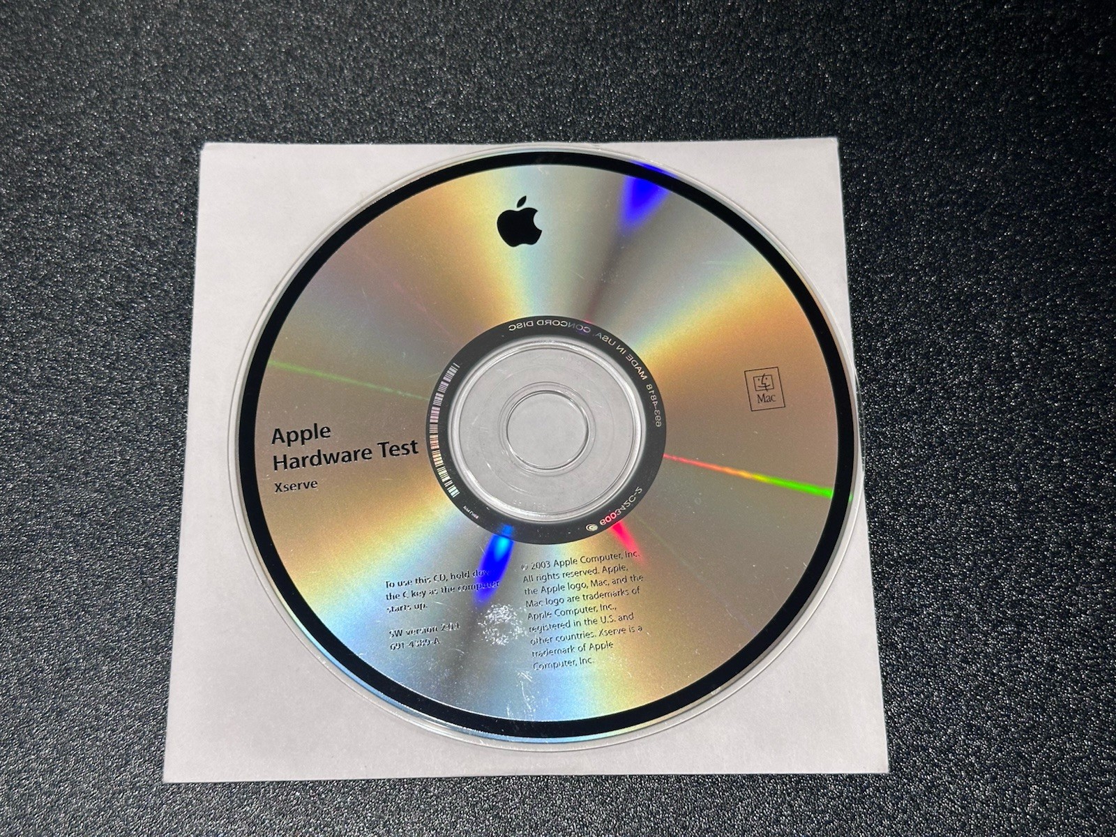 Apple Hardware Test CD Disc for Xserve Version 2.0.1