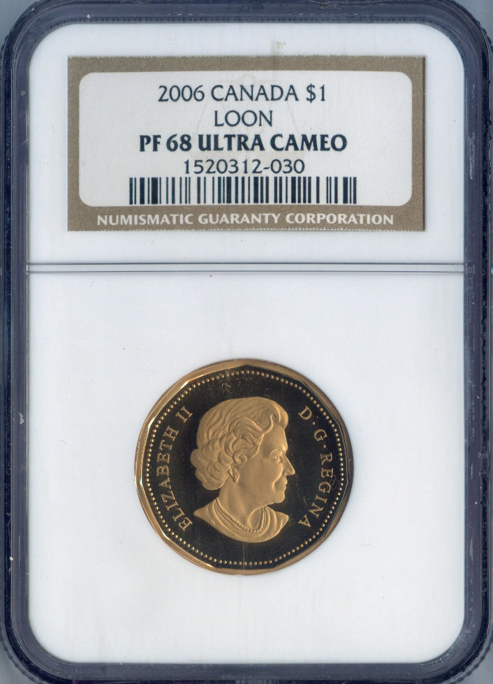 2006 Canada Loon Dollar $1 NGC PF68 Ulta Cameo Quality