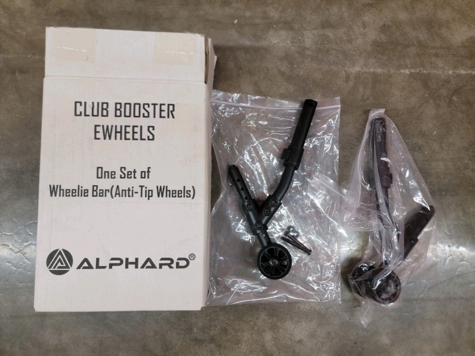 Alphard Club Booster eWheels Wheelie Bar Anti-Tip WheelsvNew