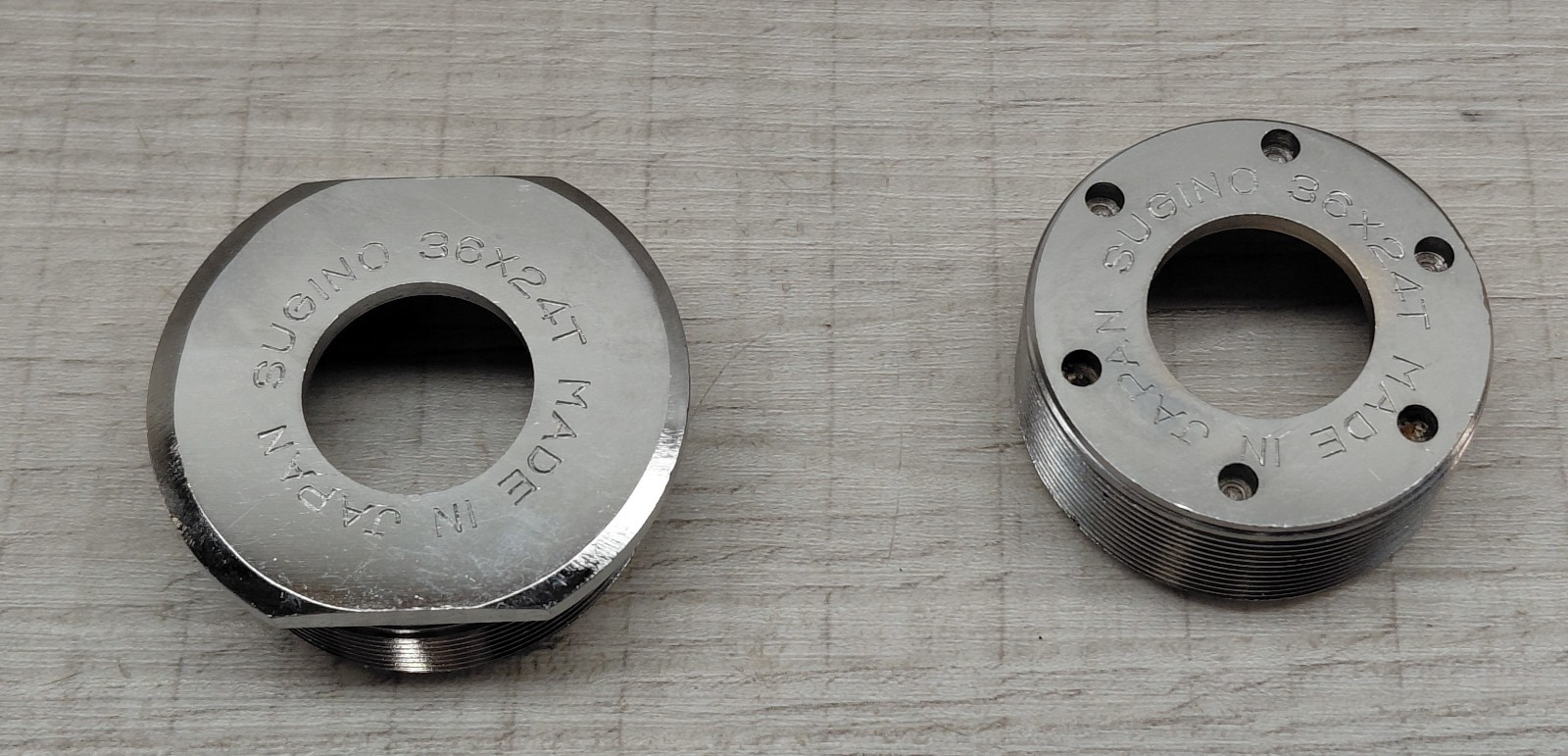 Sugino Fixed & Adjustable Bottom Bracket Cups - Italian Threading 36 x 24T