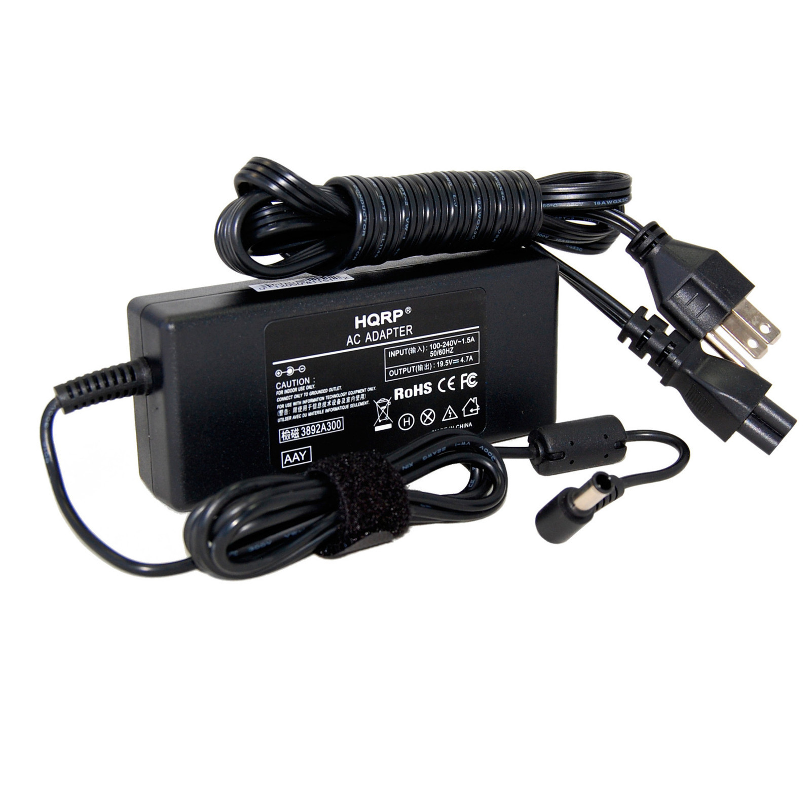 HQRP AC Adapter for Sony Bravia KDL-32W655A 32W650A 32W600A NSZ-GT1 NSG-AC19V