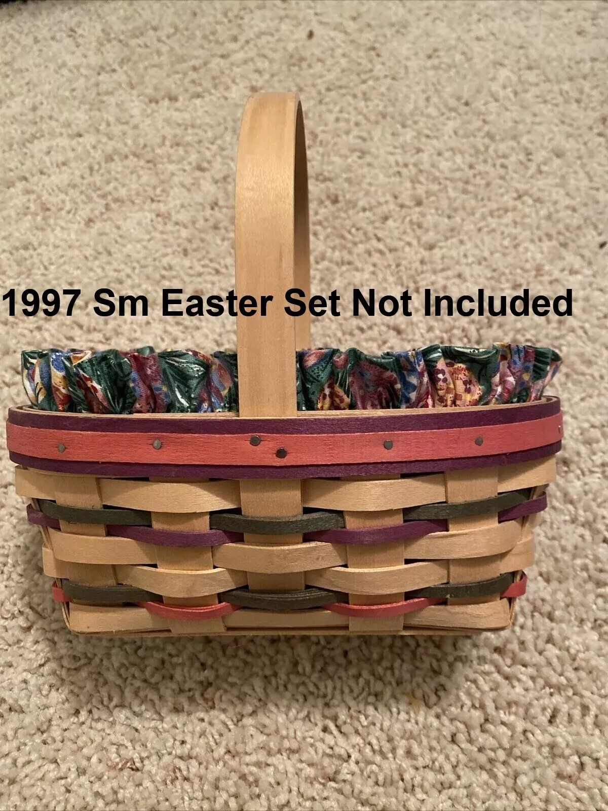 Longaberger Black Solid Knick Knack Basket Liner #28747163 - NEW