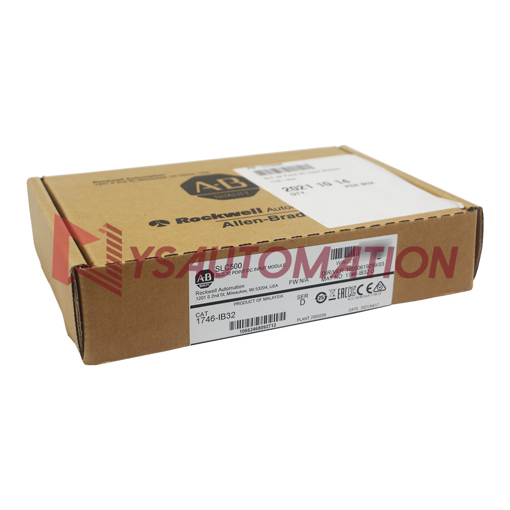 Factory Sealed Allen-Bradley AB 1746-IB32 SER D SLC500 PLC Input Module TX US