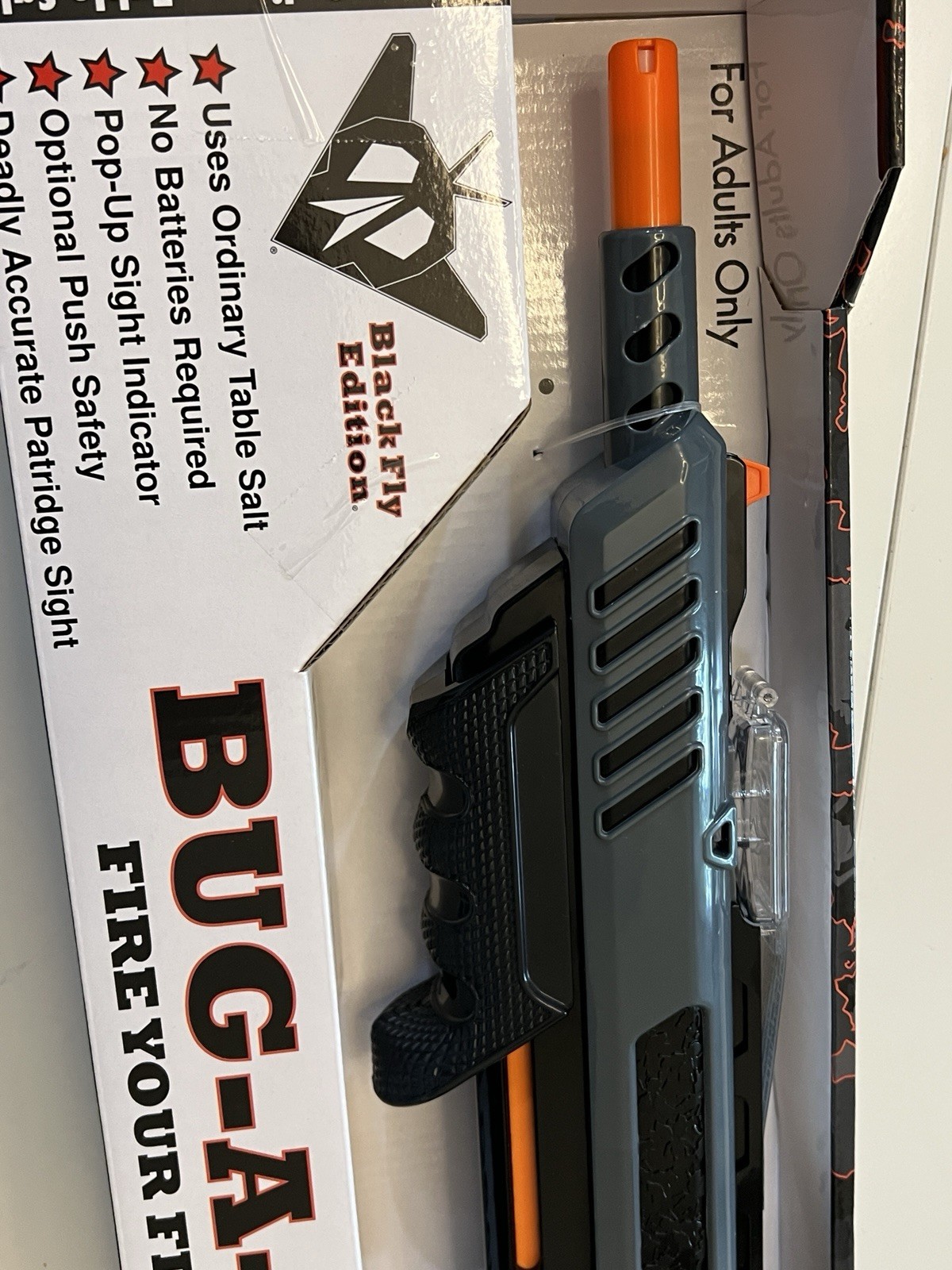 Bug-A-Salt 3.0 Bug Pump Action Table Salt Blaster , No Batteries Needed (NEW)