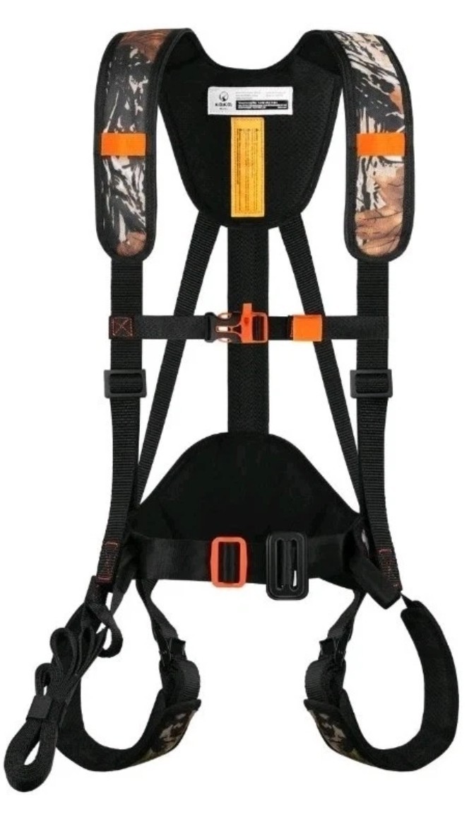 Kalkal Tree Stand Harness, Adjustable Hunter Safety System Harness with Whist/r