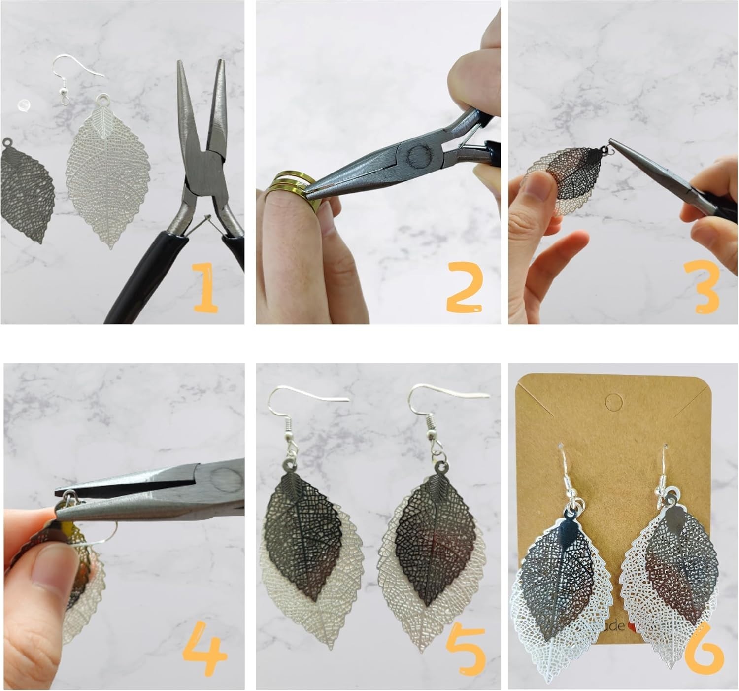 Ganchos para pendientes para hacer joyas, 602 piezas