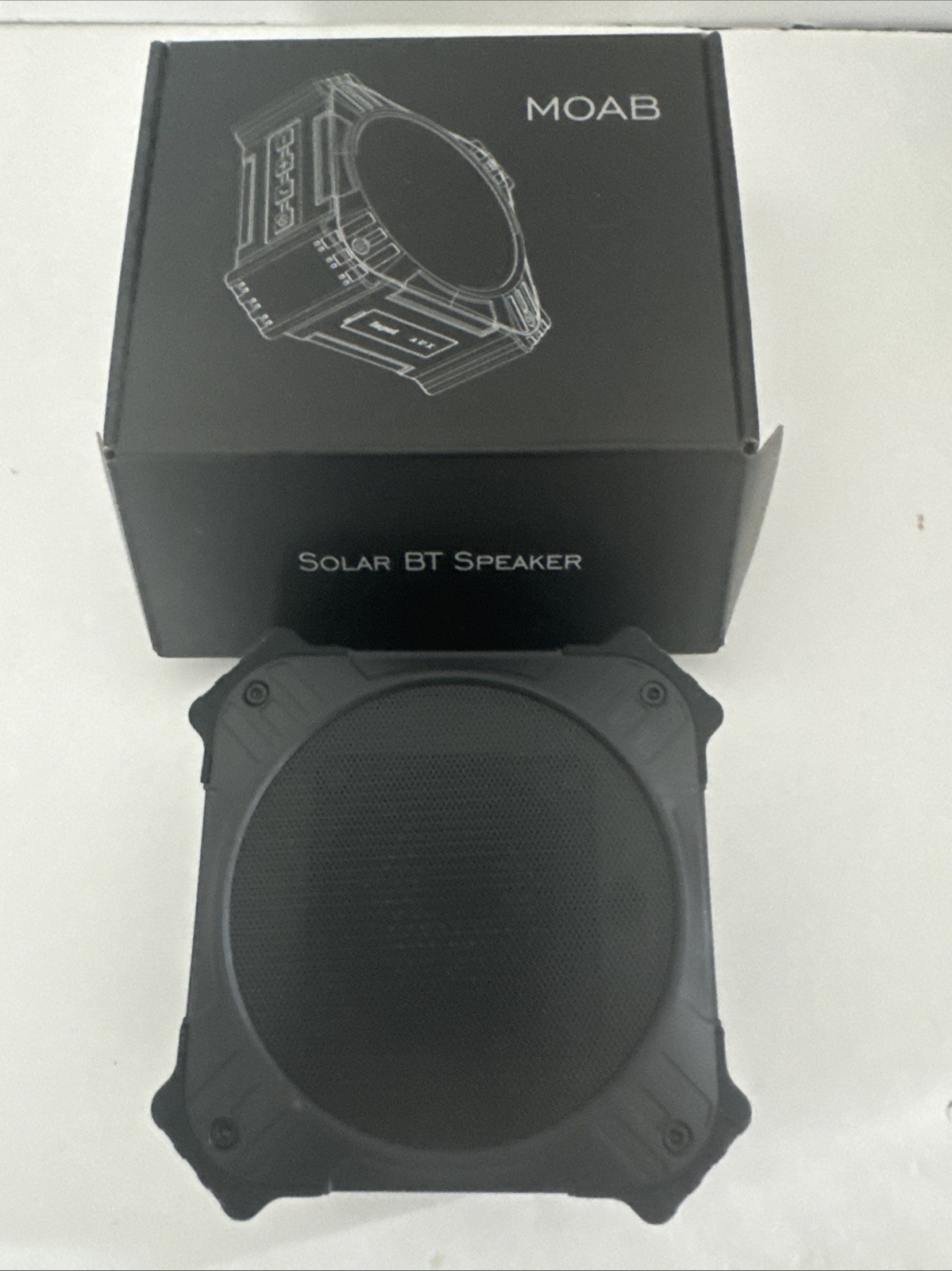 ACEHIGH MOAB Solar BT Speaker Bluetooth Table Speaker Black Rectangular
