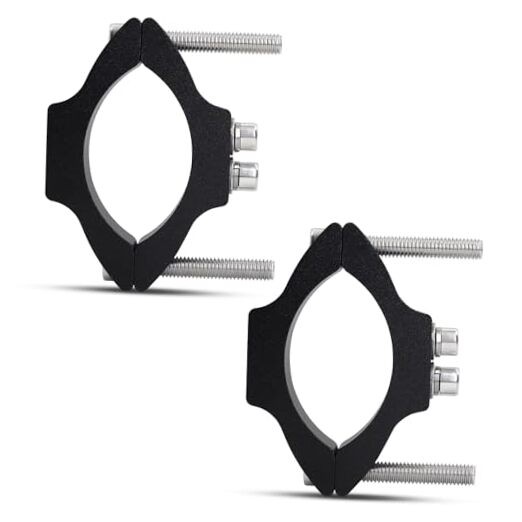 2PCS Motorcycle Mount Brackets,30MM-54MM Universal Work Light Tube Clamp