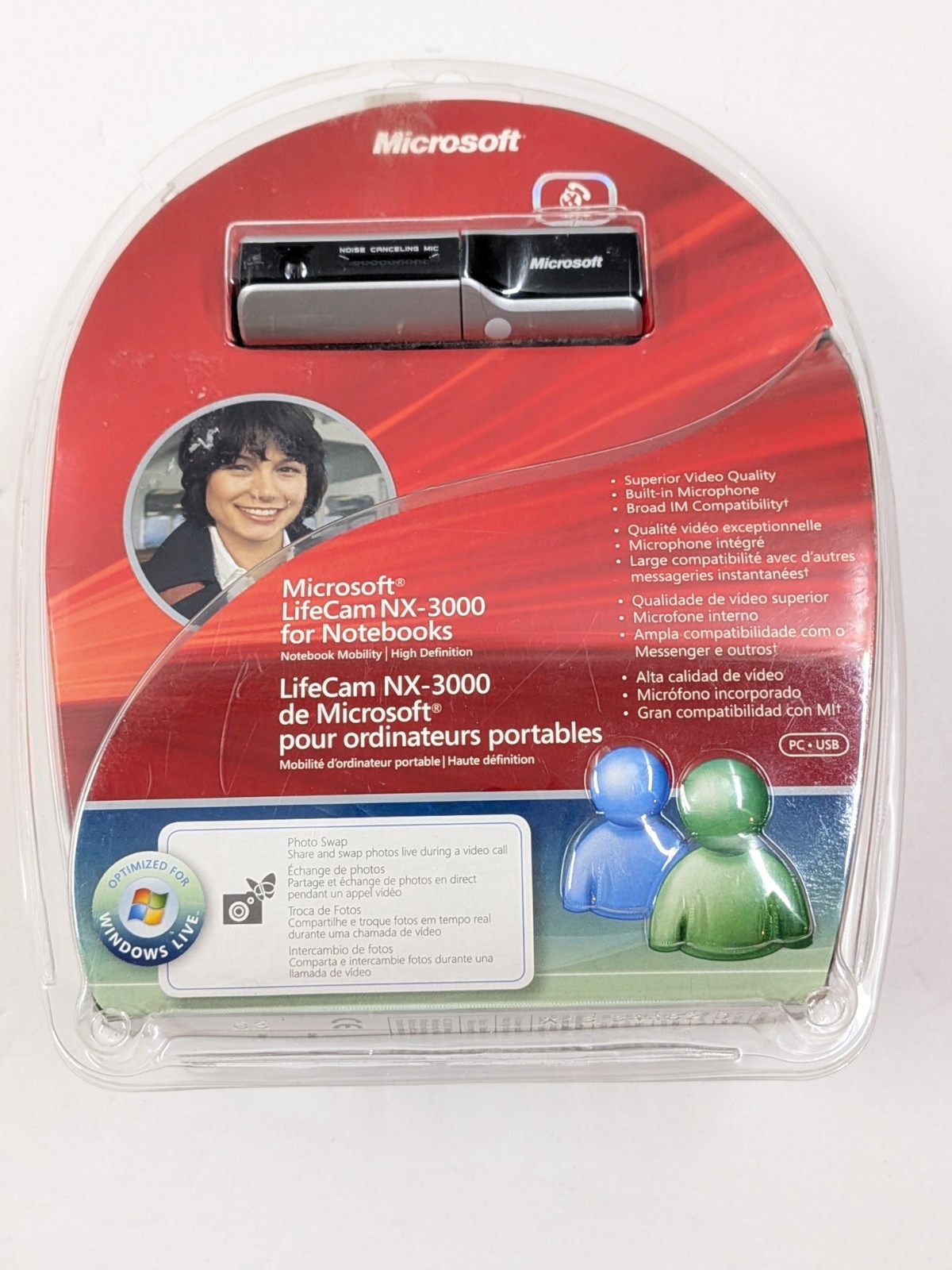 Microsoft LifeCam USB Notebook Webcam NEW NX-3000 READ!