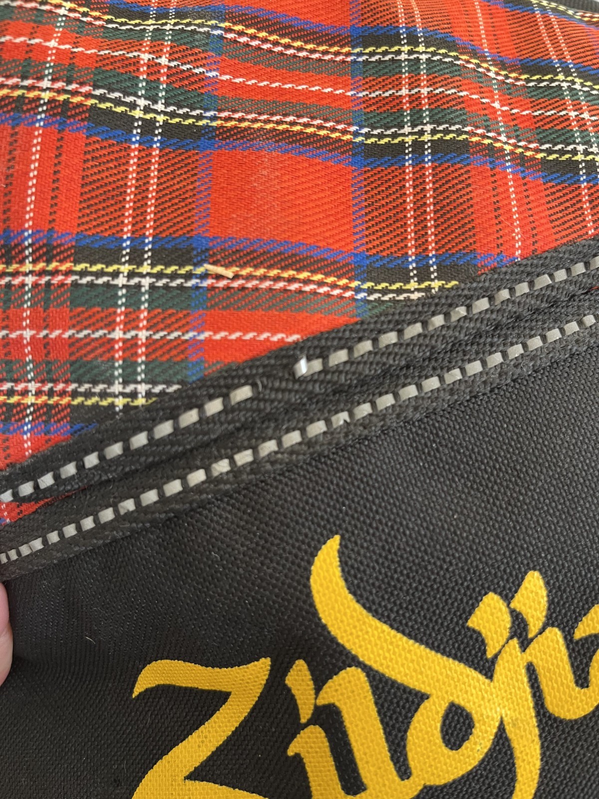 Zildjian Adrian Young Stick Bag | Plaid Pattern | Used Condition