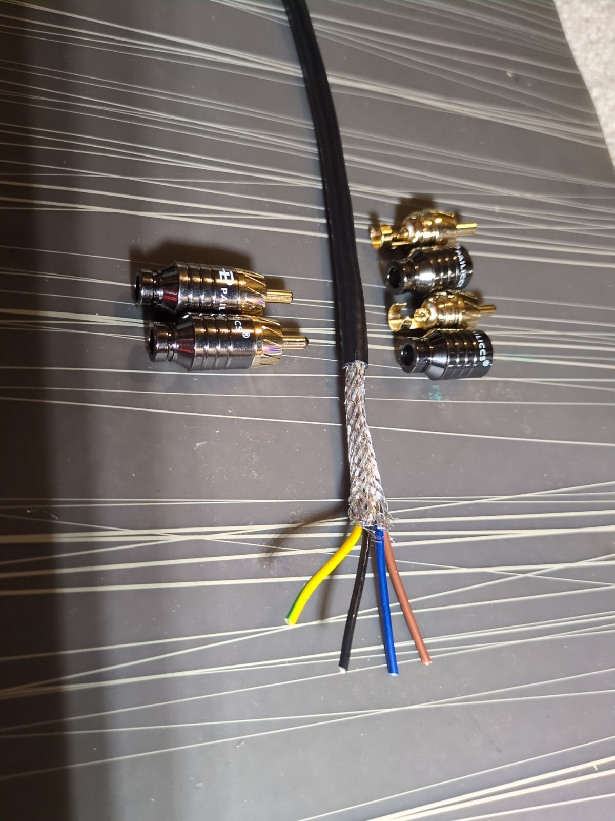 DIY Interconnects RCA Cables, Solder Yourself Old School 4*Connectors & Cable