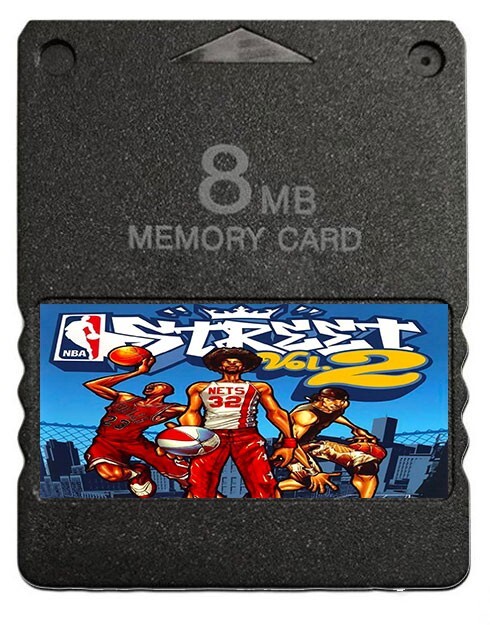 NBA Street Vol. 2 PlayStation 2 PS2 Memory Card Unlocked Save