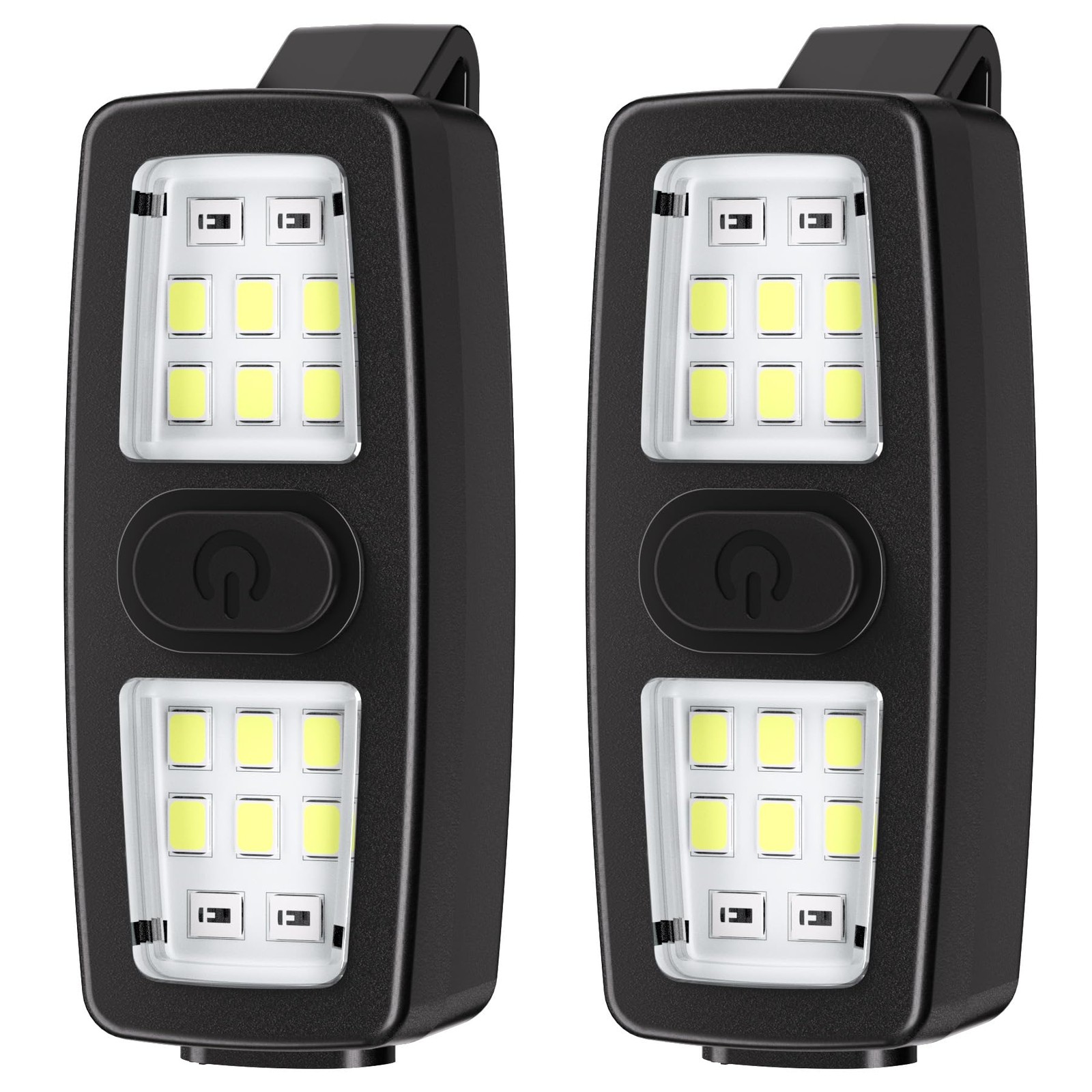 2 Pack Running Light for Runners, Clip on Flashlights Rechargeable Safety Lig...