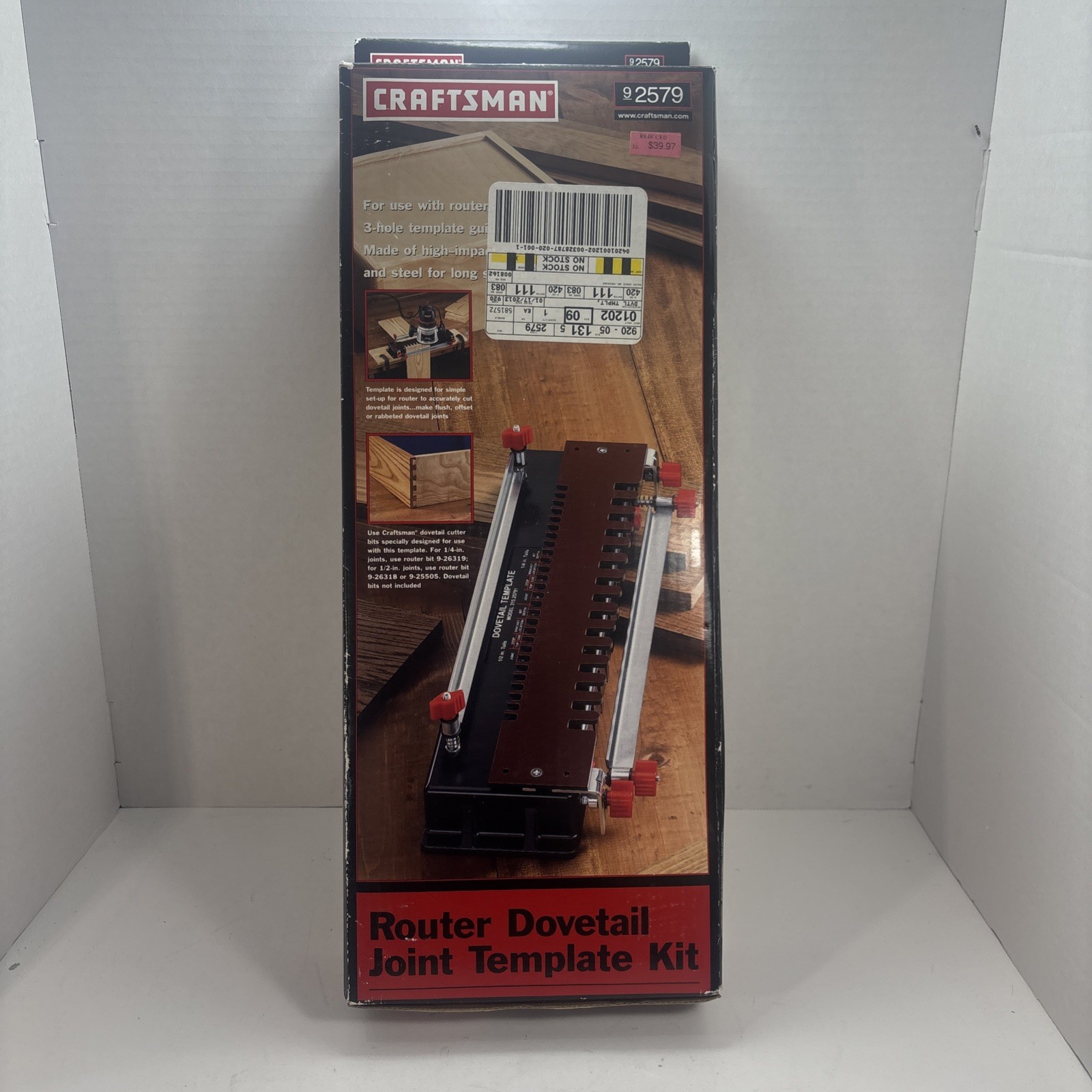 Craftsman 92579 Dovetail Joint Template Jig for Cutting 92579 - NEW IN BOX