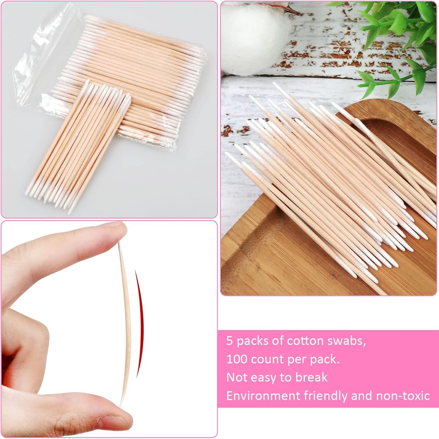 Microblading Cotton Swab (500pcs, Count, 500)