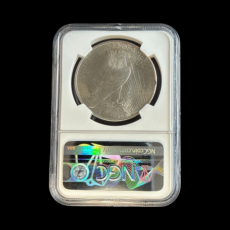 1924 Silver Peace Dollar $1 NGC MS64 - 0408