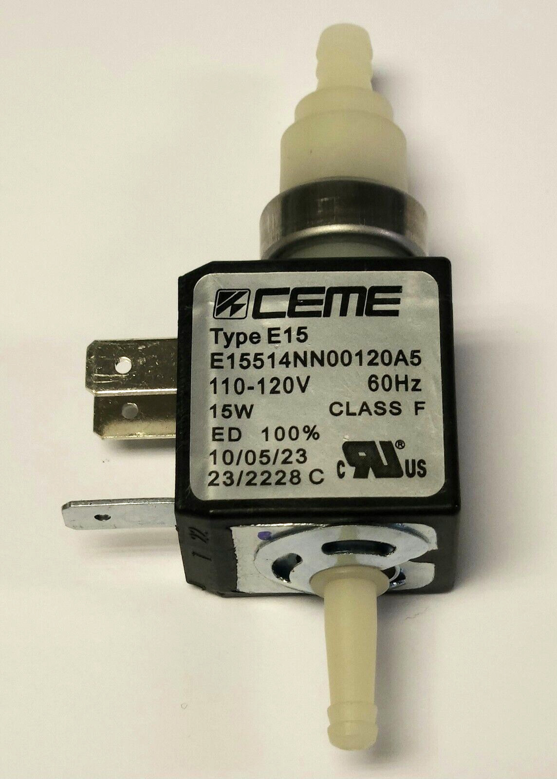 CEME E15514NN00120A5 Type E15 Solenoid Pump 110 120 VAC 15 W ED 100% Electromag