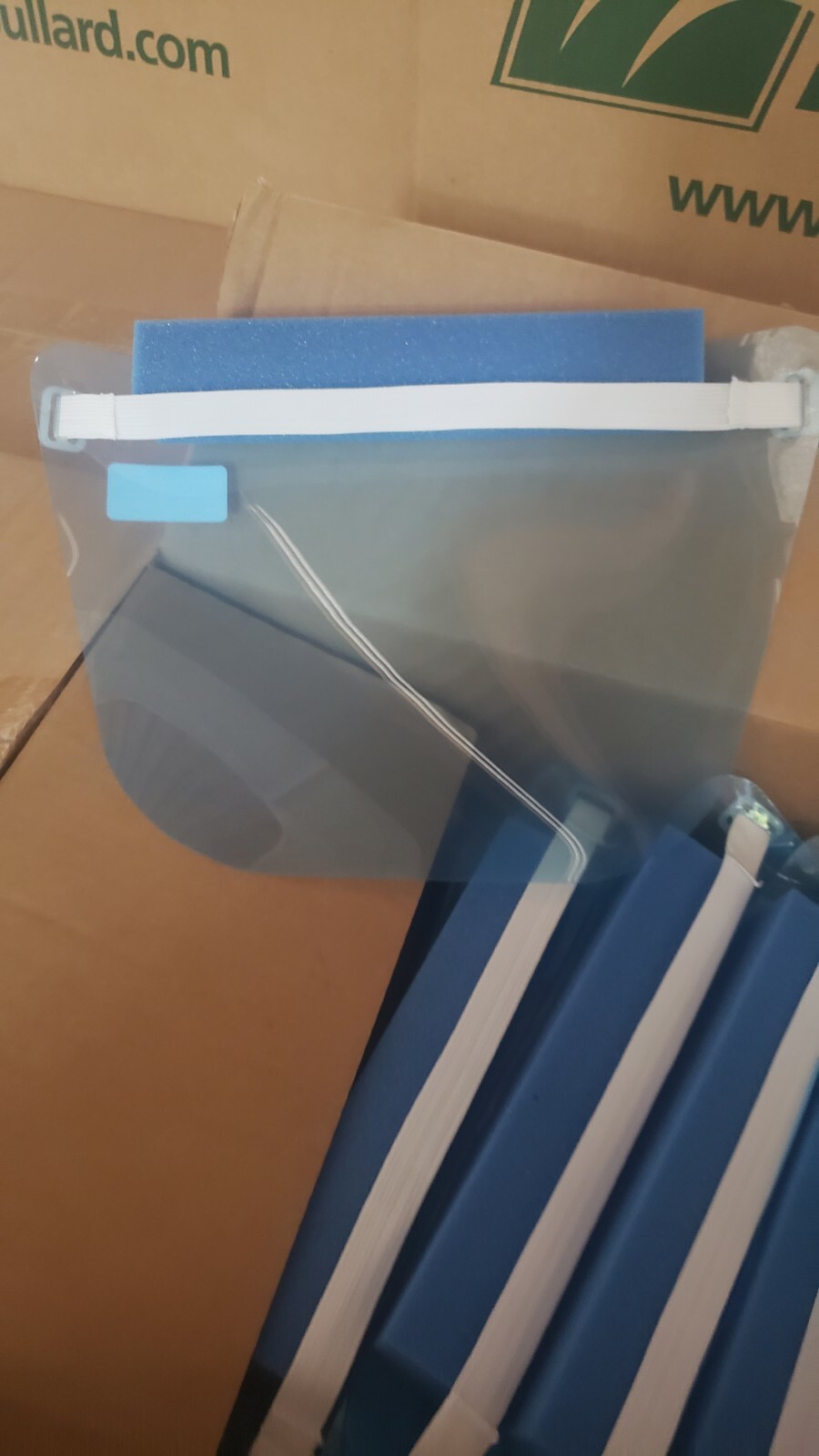 CASE 100 Bullard Health Care Face shields Clear Safety Mask Daily Use HFS9ME100