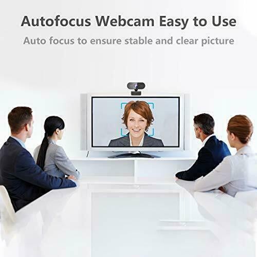 1080P Full HD Auto Focus Webcam, USB Streaming Web Camera with Microphone for PC