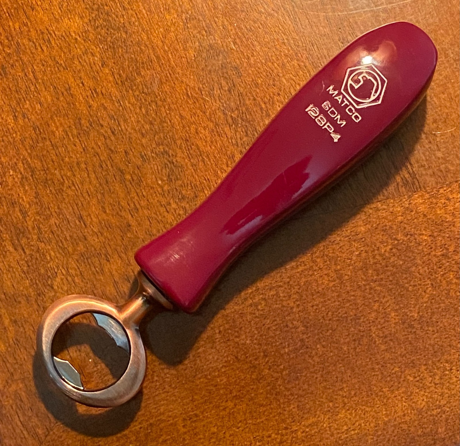 Matco Bottle Opener [ Seller's Creation ] Copper Opener Maroon Handle
