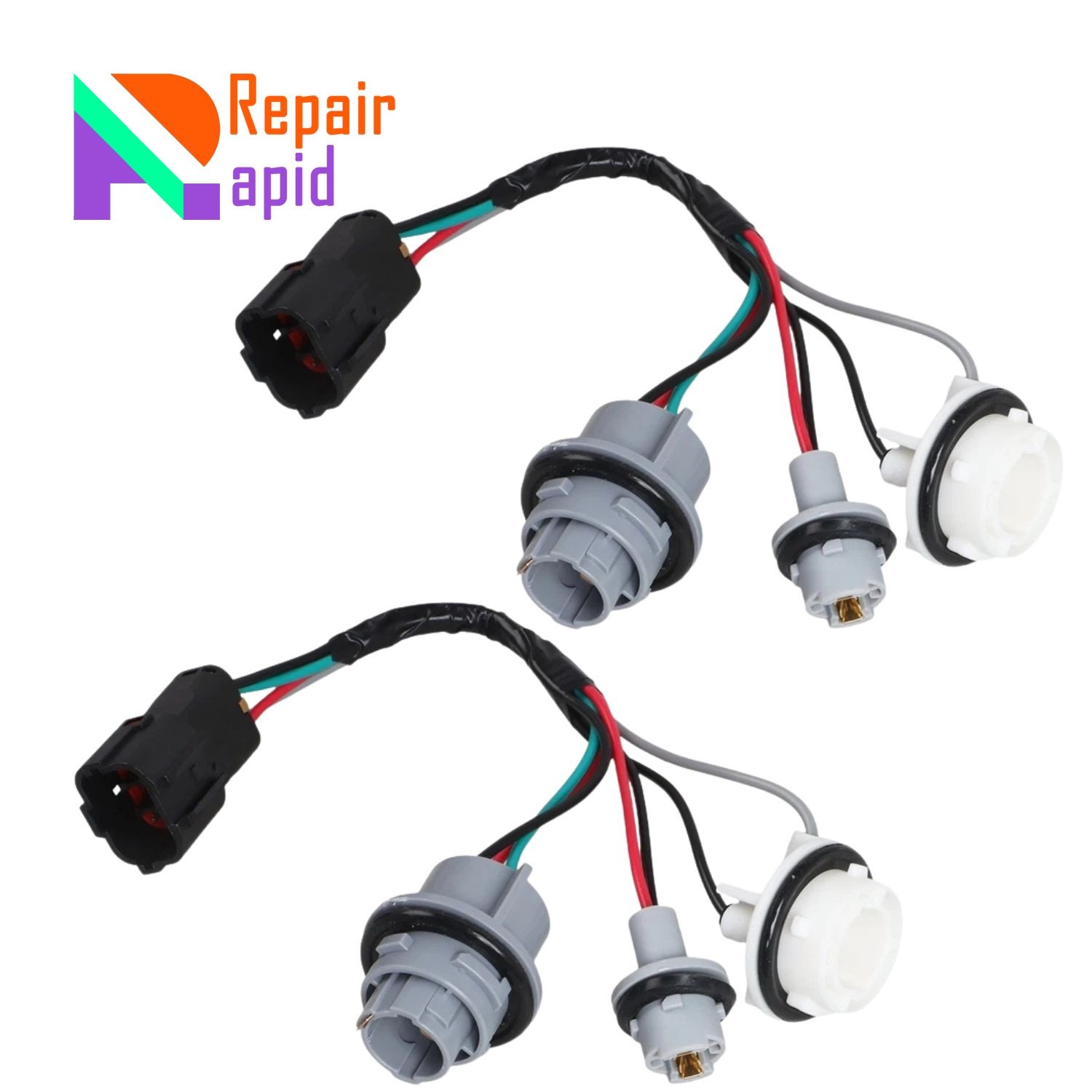 2PCS Rear Tail Light Lamp Socket & Wire for Hyundai Tucson 92480-D3010 2016-2017