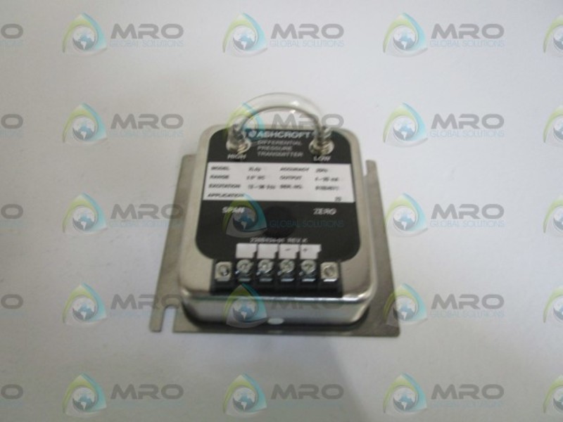 ASHCROFT XLdp XL-3-MB2-42-ST DIFF. PRESSURE TRANSMITTER 2.5" WC NSMP