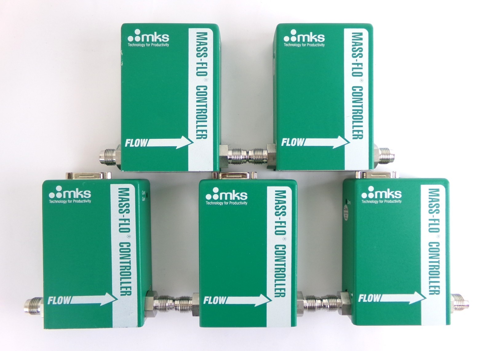 MKS Instruments M100B01314CR1BV Mass Flow Controller MFC Lot of 5 Working