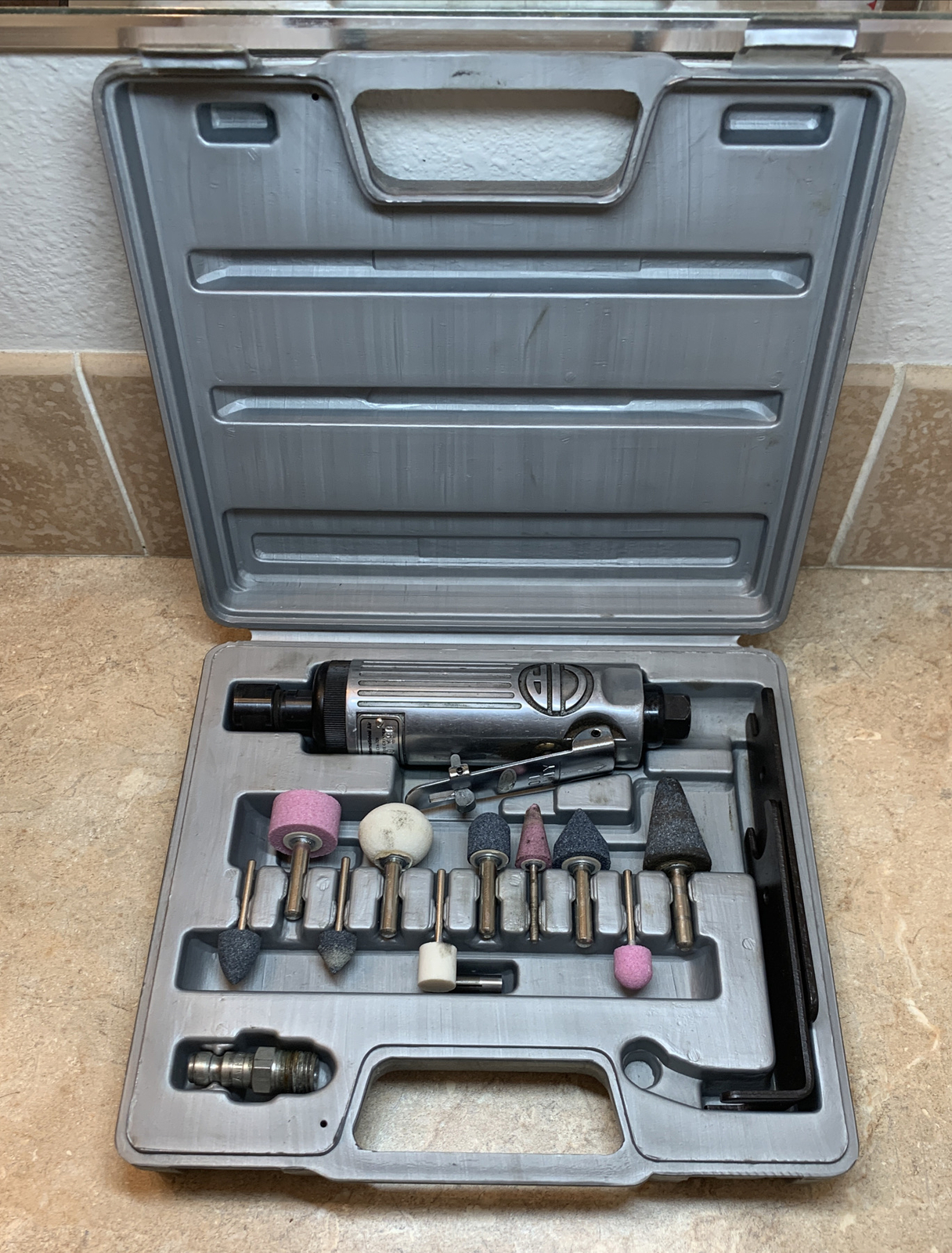 Columbia International Air CIA-320 15pc 1/4" Straight Air Die Grinder Tool Kit