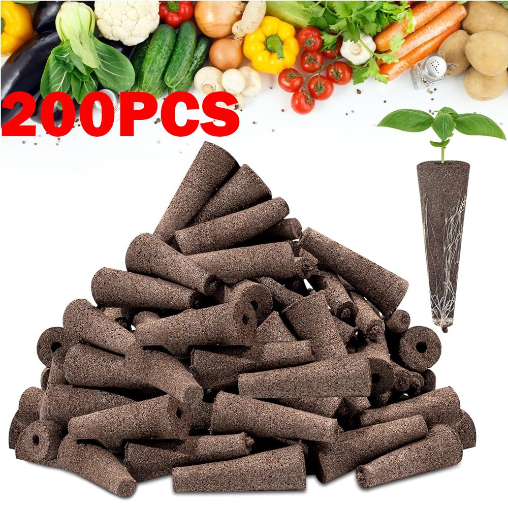 200 Pcs Grow Sponges, Seed Pods Replacement Root , Refill Pods for Hyds