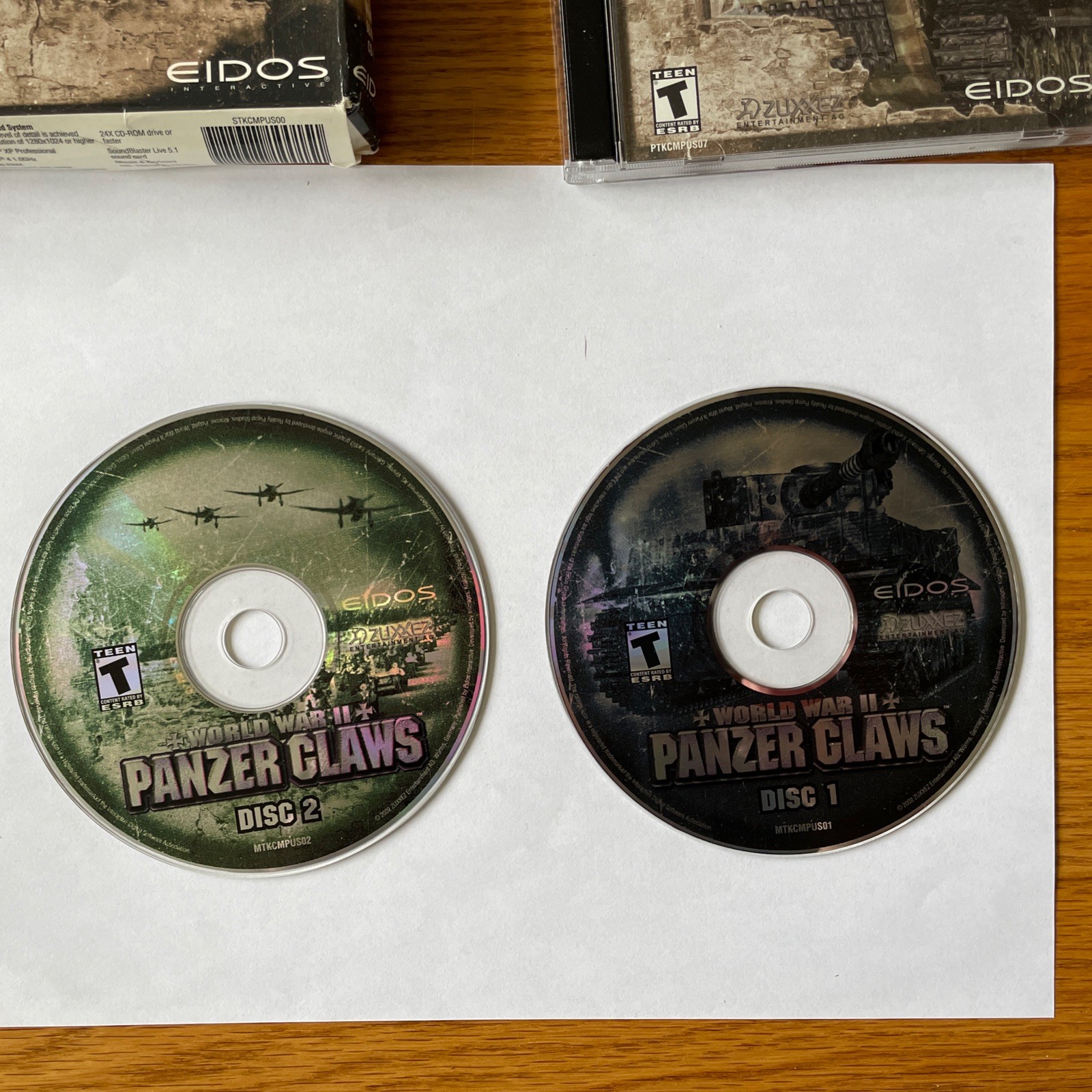 World War II Panzer Claws PC GAME Very Good Condition